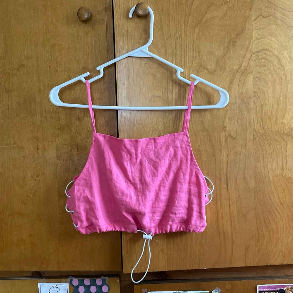 cute Cord cropped tank